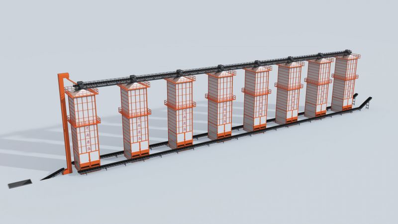 靜態烘干機，靜態房式烘干機，立式靜態烘干機，立式靜態烘干機，無破碎，成本低
